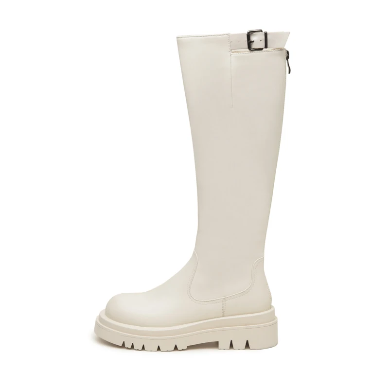2022 New Winter Knee High Motorcycle Boots Fashion Female Platform Shoes Sexy Ladies Black Brown White Round Toe Buckle Boots
2022 New Winter Knee High Motorcycle Boots Fashion Female Platform Shoes Sexy Ladies Black Brown White Round Toe Buckle Boots