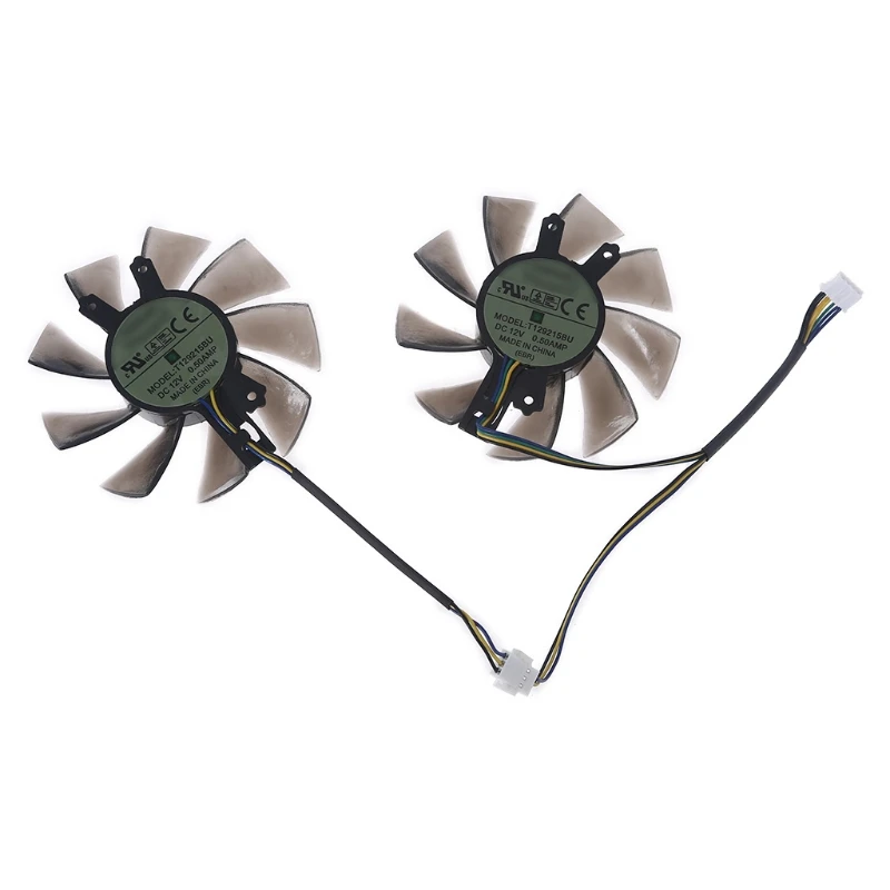 R2LB 2pcs T129215BU VGA Fan Graphics Card Cooling Fan for GALAX GTX 1060 KFA2 GTX 1060 4Pin 12V 0.50A Fan
R2LB 2pcs T129215BU VGA Fan Graphics Card Cooling Fan for GALAX GTX 1060 KFA2 GTX 1060 4Pin 12V 0.50A Fan