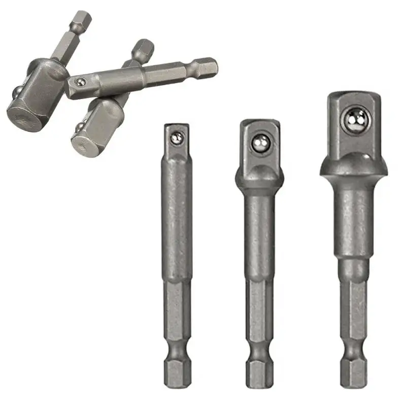 3pcs Drill Socket Adapter For Impact Driver W/ Hex Shank To Square Socket Drill Bits Bar Extension Bit Set
3pcs Drill Socket Adapter For Impact Driver W/ Hex Shank To Square Socket Drill Bits Bar Extension Bit Set
