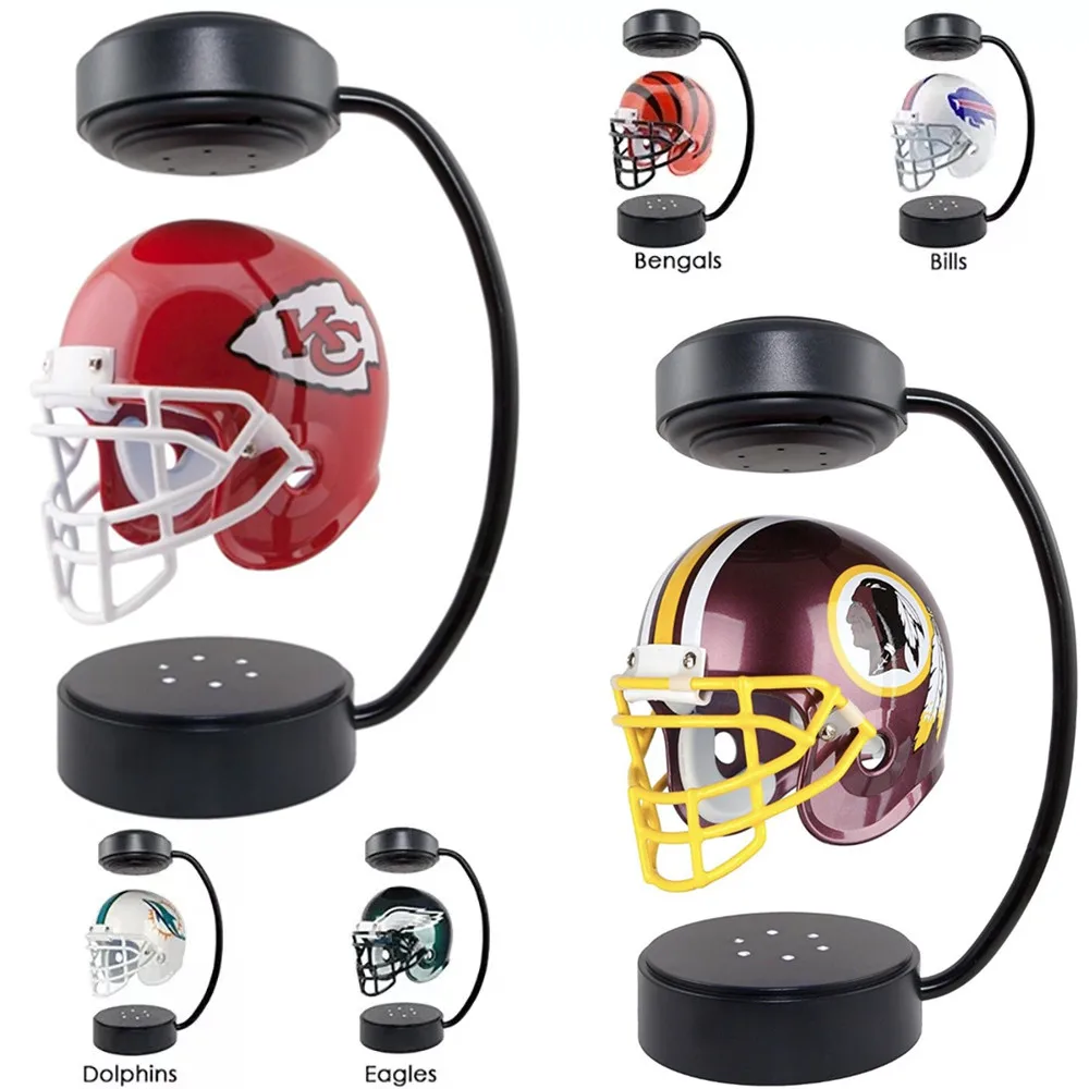 Magnetic Floating Suspension Creative Decoration Collectible Levitating Football Helmet Hover Football Helmets with LED Light
Magnetic Floating Suspension Creative Decoration Collectible Levitating Football Helmet Hover Football Helmets with LED Light