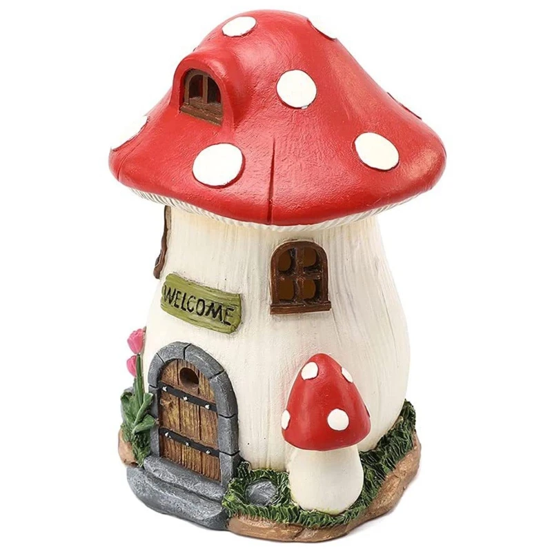 2022 New Illuminated Miniature Mushroom House with Solar Powered LED Lights Landscape Statue Resin Lawn Ornament Outdoor Garden
2022 New Illuminated Miniature Mushroom House with Solar Powered LED Lights Landscape Statue Resin Lawn Ornament Outdoor Garden