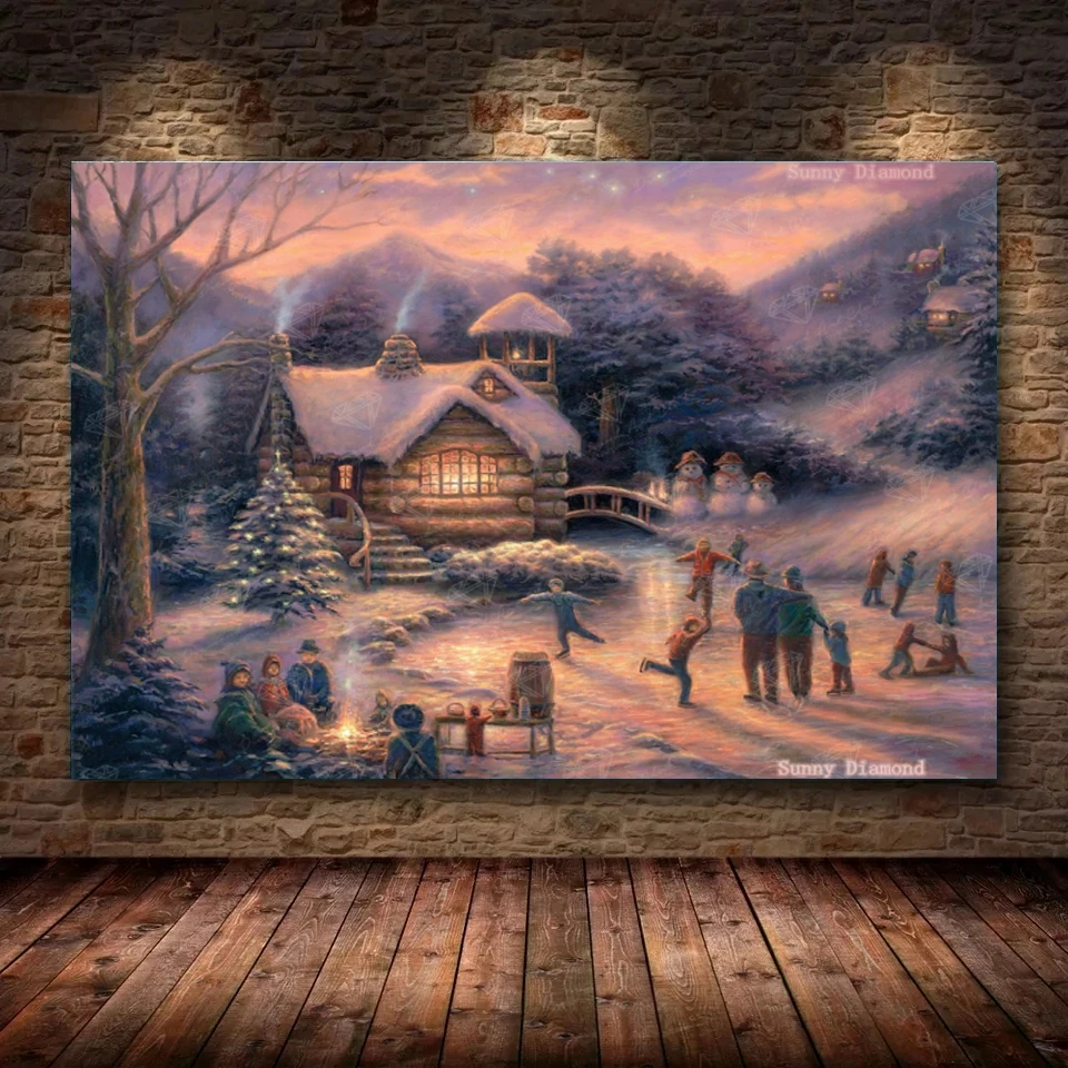 Cartoon Skating By Twilight Diamond Art Painting Christmas Kids Snow Tree Picture 5D Diy Cross Stitch Kits Drill Home Decor 2022
Cartoon Skating By Twilight Diamond Art Painting Christmas Kids Snow Tree Picture 5D Diy Cross Stitch Kits Drill Home Decor 2022