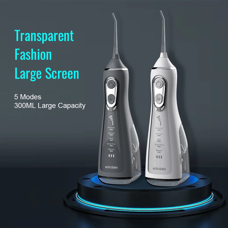 5 Modes Oral Irrigator Water Flosser Dental USB Rechargeable Portable Teeth For Oral Care Whitening 300ML Stain Cleaner Tool
5 Modes Oral Irrigator Water Flosser Dental USB Rechargeable Portable Teeth For Oral Care Whitening 300ML Stain Cleaner Tool