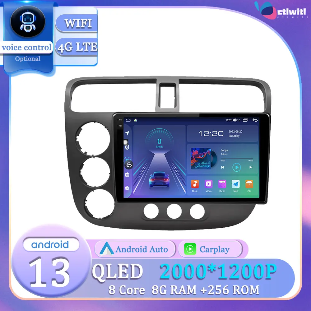 Android 13 For Honda Civic 7 LHD RHD 2000-2006 Touch Screen Autoradio Car Stereo Radio Video Player Navigation GPS Multimedia
Android 13 For Honda Civic 7 LHD RHD 2000-2006 Touch Screen Autoradio Car Stereo Radio Video Player Navigation GPS Multimedia
