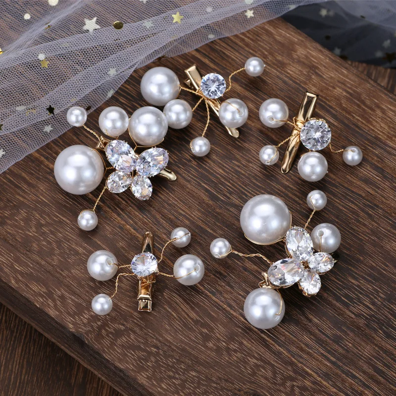 New 5 PCS/Set Fashion pearl Crystal Hair Clips Women Sweet Girl Simple Hairgrip Hairpins Alloy Handmade INS Hair Accessories
New 5 PCS/Set Fashion pearl Crystal Hair Clips Women Sweet Girl Simple Hairgrip Hairpins Alloy Handmade INS Hair Accessories