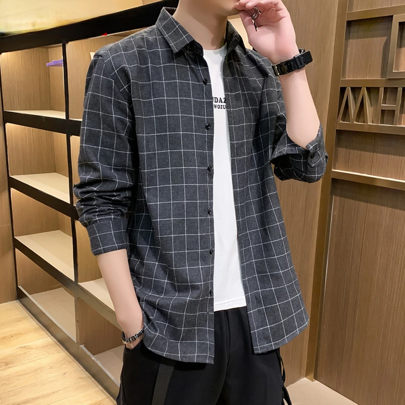 2022 New Quality Fashion Men's Plaid Shirt Man Business Youth Casual Long Sleeve Shirt Tops Male Comfortable Clothes Blouse W434
2022 New Quality Fashion Men's Plaid Shirt Man Business Youth Casual Long Sleeve Shirt Tops Male Comfortable Clothes Blouse W434