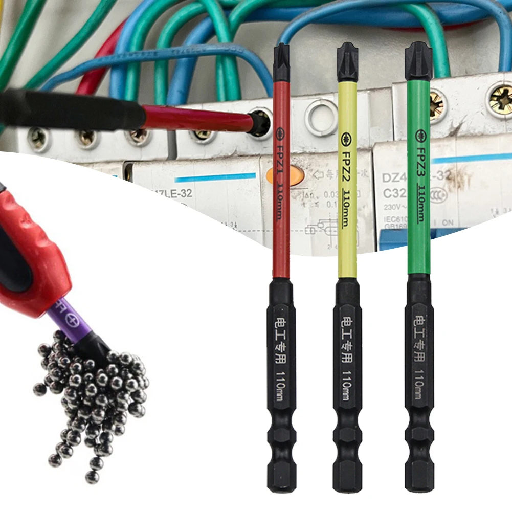 3pcs 110mm / 4.33’’ Magnetic Special Slotted Cross Screwdriver Bits FPZ1 FPZ2 FPZ3 Special Cross Screwdriver Bit Electric Tool
3pcs 110mm / 4.33’’ Magnetic Special Slotted Cross Screwdriver Bits FPZ1 FPZ2 FPZ3 Special Cross Screwdriver Bit Electric Tool
