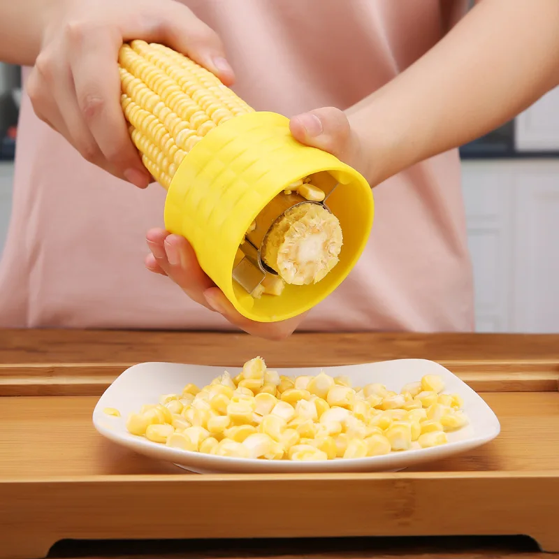 Creative Corn Stripper Stainless Steel Corn Cob Thresher Remover Separator Kitchen Cooking Gadgets Corn Plane Peeler Tool
Creative Corn Stripper Stainless Steel Corn Cob Thresher Remover Separator Kitchen Cooking Gadgets Corn Plane Peeler Tool