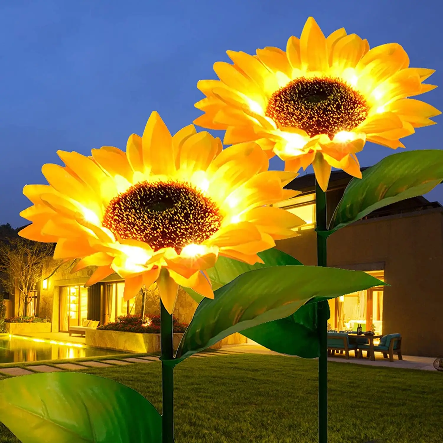 Rechargeable LED Solar Powered Lamp Outdoor Sunflower Fairy Garden Lights Waterproof Chrismas Decorations for Patio Yard Pathway
Rechargeable LED Solar Powered Lamp Outdoor Sunflower Fairy Garden Lights Waterproof Chrismas Decorations for Patio Yard Pathway