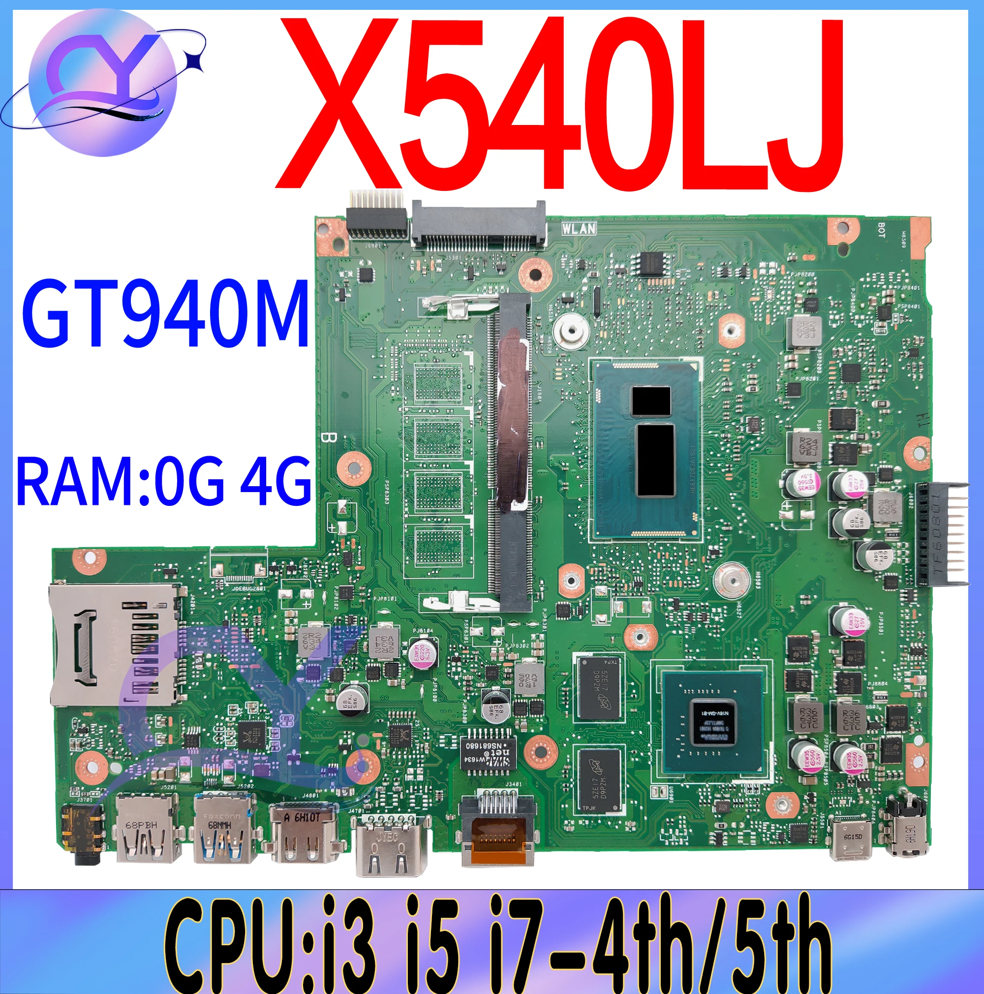 X540LJ Mainboard For ASUS VivoBook X540L A540LJ F540LJ K540LJ R540LJ Laptop Motherboard With i3 i5 i7 CPU RAM-0GB/4GB GT920M
X540LJ Mainboard For ASUS VivoBook X540L A540LJ F540LJ K540LJ R540LJ Laptop Motherboard With i3 i5 i7 CPU RAM-0GB/4GB GT920M
