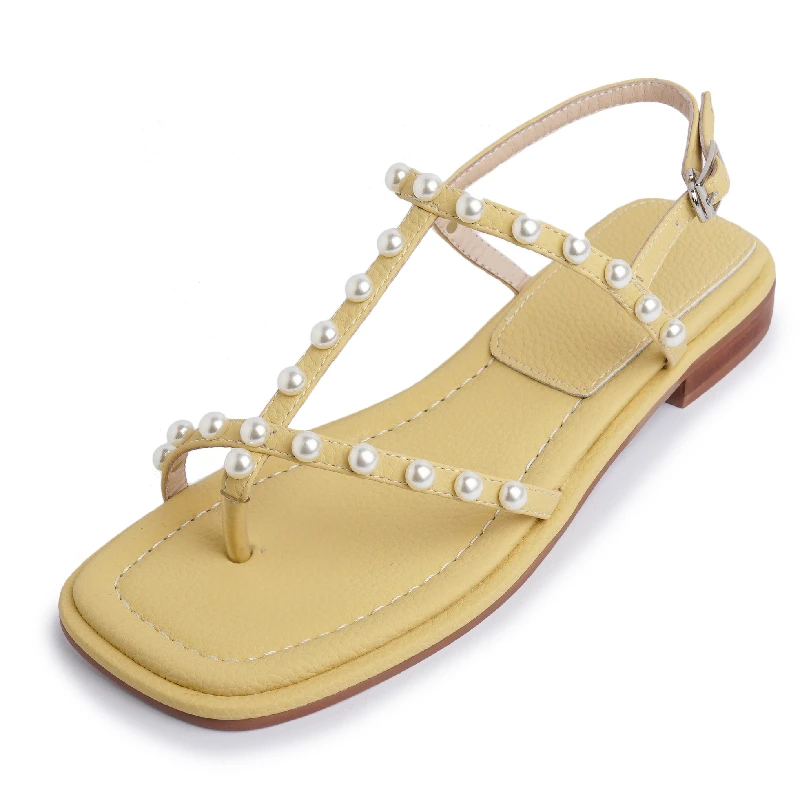 Dilalula Summer Women Sandals Fashion Sweet Pearl Thin Strap Low Heels Quality Genuine Leather Casual Flat Shoes Woman 2022 New
Dilalula Summer Women Sandals Fashion Sweet Pearl Thin Strap Low Heels Quality Genuine Leather Casual Flat Shoes Woman 2022 New