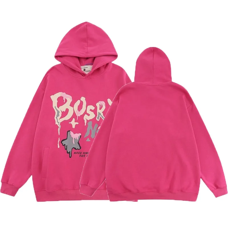Letter Graffiti Printing Pullover Men's Autumn and Winter High Street Fashion Casual Loose Hoodie Couple Sports Comfortable Top
Letter Graffiti Printing Pullover Men's Autumn and Winter High Street Fashion Casual Loose Hoodie Couple Sports Comfortable Top