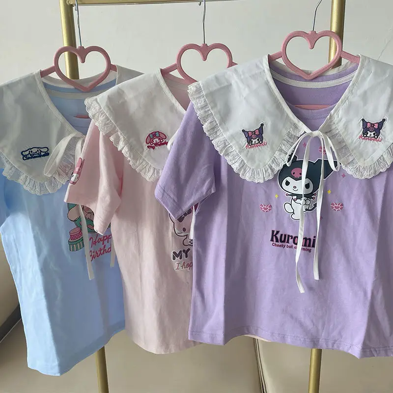 Kawaii Sanrio аниме Serise Kuromi My Melody Cinnamoroll футболка с коротким рукавом универсальный топ с коротким рукавом для маленьких девочек праздничный подар...
Kawaii Sanrio аниме Serise Kuromi My Melody Cinnamoroll футболка с коротким рукавом универсальный топ с коротким рукавом для маленьких девочек праздничный подар...