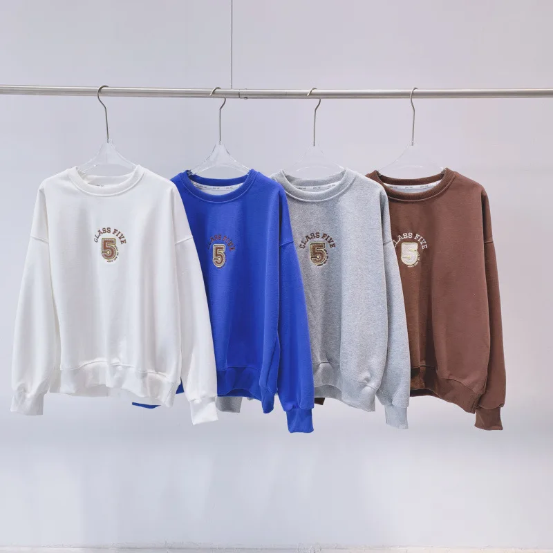 Embroidery 5 long-sleeve o-neck hoodies Women oversized sweatshirt Fashion loose casual Streetwear women clothing aesthetic
Embroidery 5 long-sleeve o-neck hoodies Women oversized sweatshirt Fashion loose casual Streetwear women clothing aesthetic
