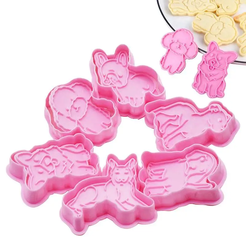 Формочки для печенья в форме собаки, 6 шт., симпатичные формы для печенья, товары для творчества, инструменты для выпечки в виде мультяшных жи...
Формочки для печенья в форме собаки, 6 шт., симпатичные формы для печенья, товары для творчества, инструменты для выпечки в виде мультяшных жи...