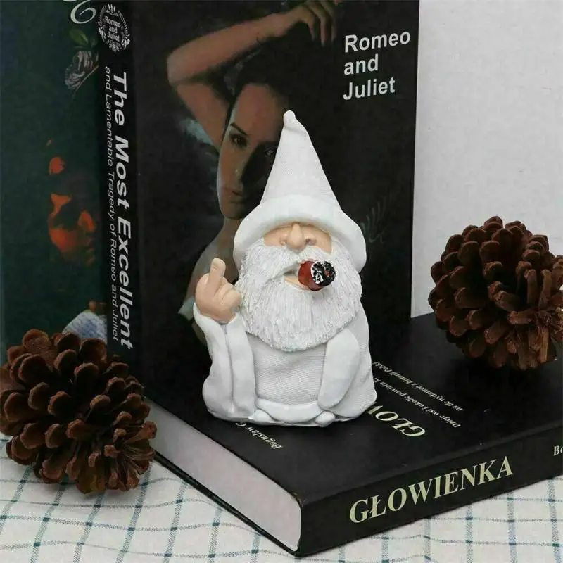 Garden Ornaments Robe Smoking Resin No Fading Realistic Fine Craftsmanship Miniature Items Resin Figurines White 
Garden Ornaments Robe Smoking Resin No Fading Realistic Fine Craftsmanship Miniature Items Resin Figurines White