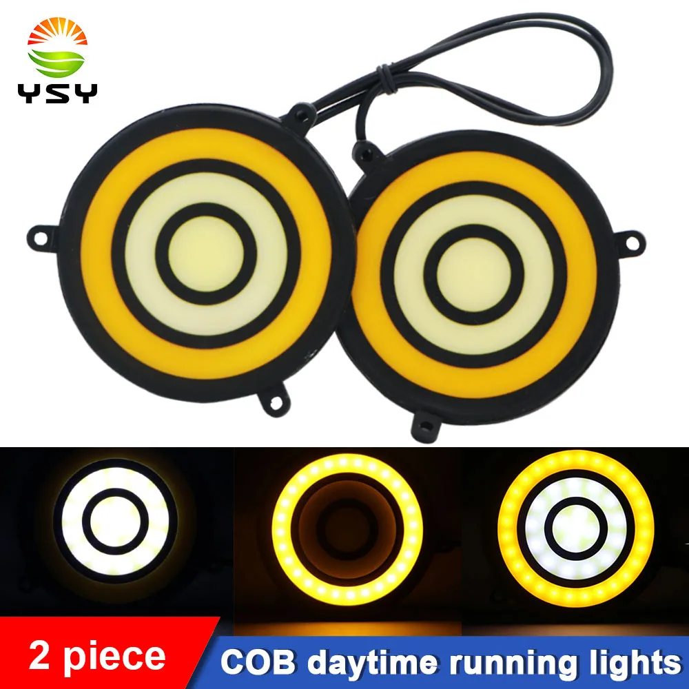 YSY Car Light Assembly DRL Led COB Daytime Running Lights Dual Color White Yellow Auto DRL External Auto Daylight 12V
YSY Car Light Assembly DRL Led COB Daytime Running Lights Dual Color White Yellow Auto DRL External Auto Daylight 12V