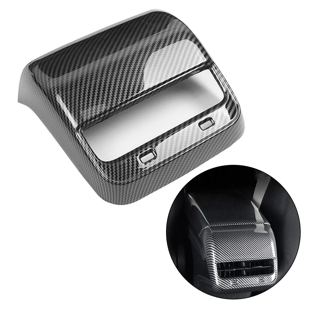 1pc For Tesla Model 3/Y 2017-2023 Tesla Bright Glossy Carbon Fiber Rear Vent Outlet Cover Trim Armrest Protective Cover
1pc For Tesla Model 3/Y 2017-2023 Tesla Bright Glossy Carbon Fiber Rear Vent Outlet Cover Trim Armrest Protective Cover
