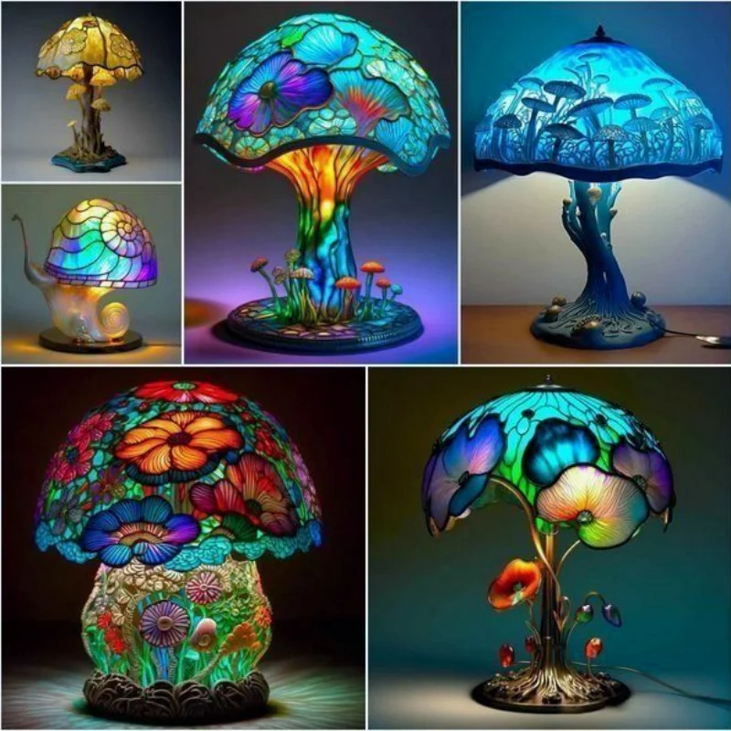 Stained Glass Plant Series acrylic flat, colorful mushrooms and other decorative home and courtyard decorations
Stained Glass Plant Series acrylic flat, colorful mushrooms and other decorative home and courtyard decorations