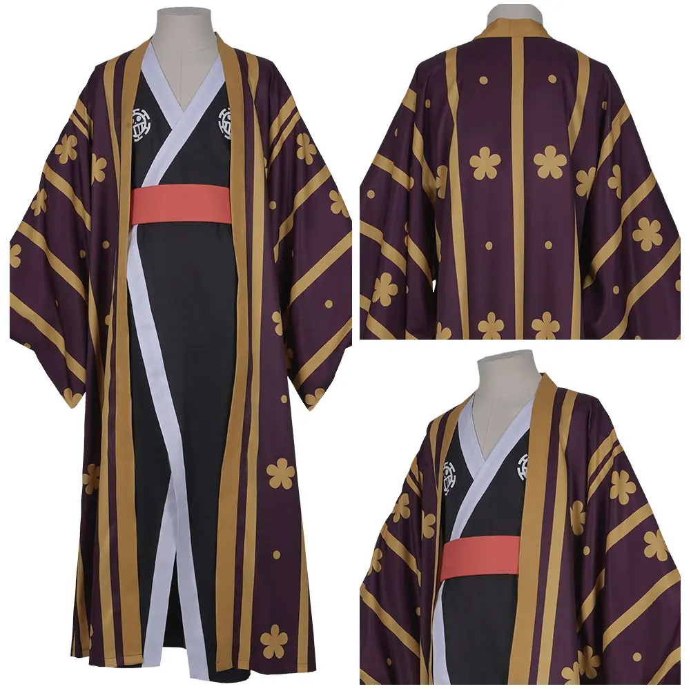 Adult Men One Piece Trafalgar D Water Law Cosplay Costume Kimono Robe Full Suit Outfit Halloween Carnival Costumes
Adult Men One Piece Trafalgar D Water Law Cosplay Costume Kimono Robe Full Suit Outfit Halloween Carnival Costumes