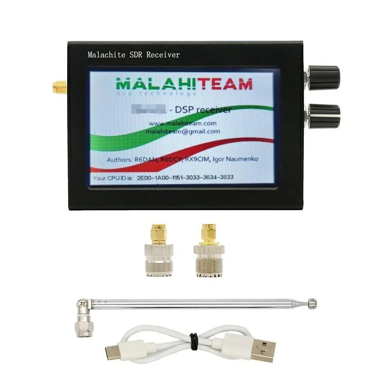 1.10D 50Khz-2GHz Malachite DSP SDR Shortwave Radio Receiver FM AM SSB NFM WFM Malahiteam Touch LCD/ Antenna/Battery + Gift Box
1.10D 50Khz-2GHz Malachite DSP SDR Shortwave Radio Receiver FM AM SSB NFM WFM Malahiteam Touch LCD/ Antenna/Battery + Gift Box