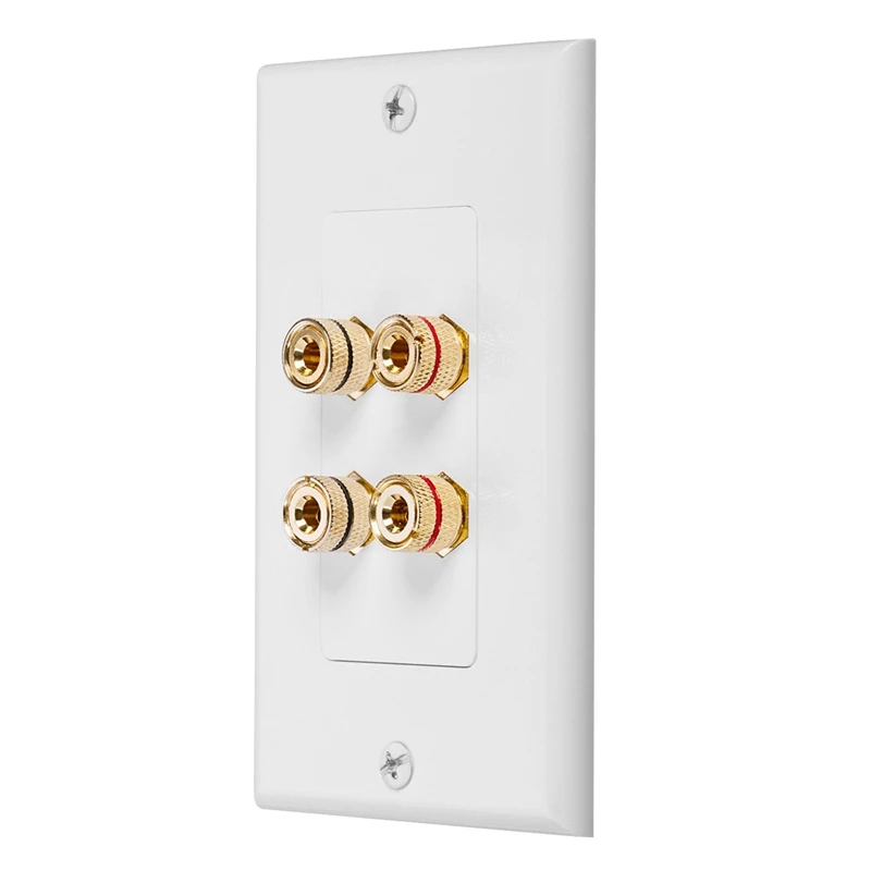3X 4 Posts Speaker Wall Plate Home Theater Wall Plate Audio Panel For 2 Speakers
3X 4 Posts Speaker Wall Plate Home Theater Wall Plate Audio Panel For 2 Speakers