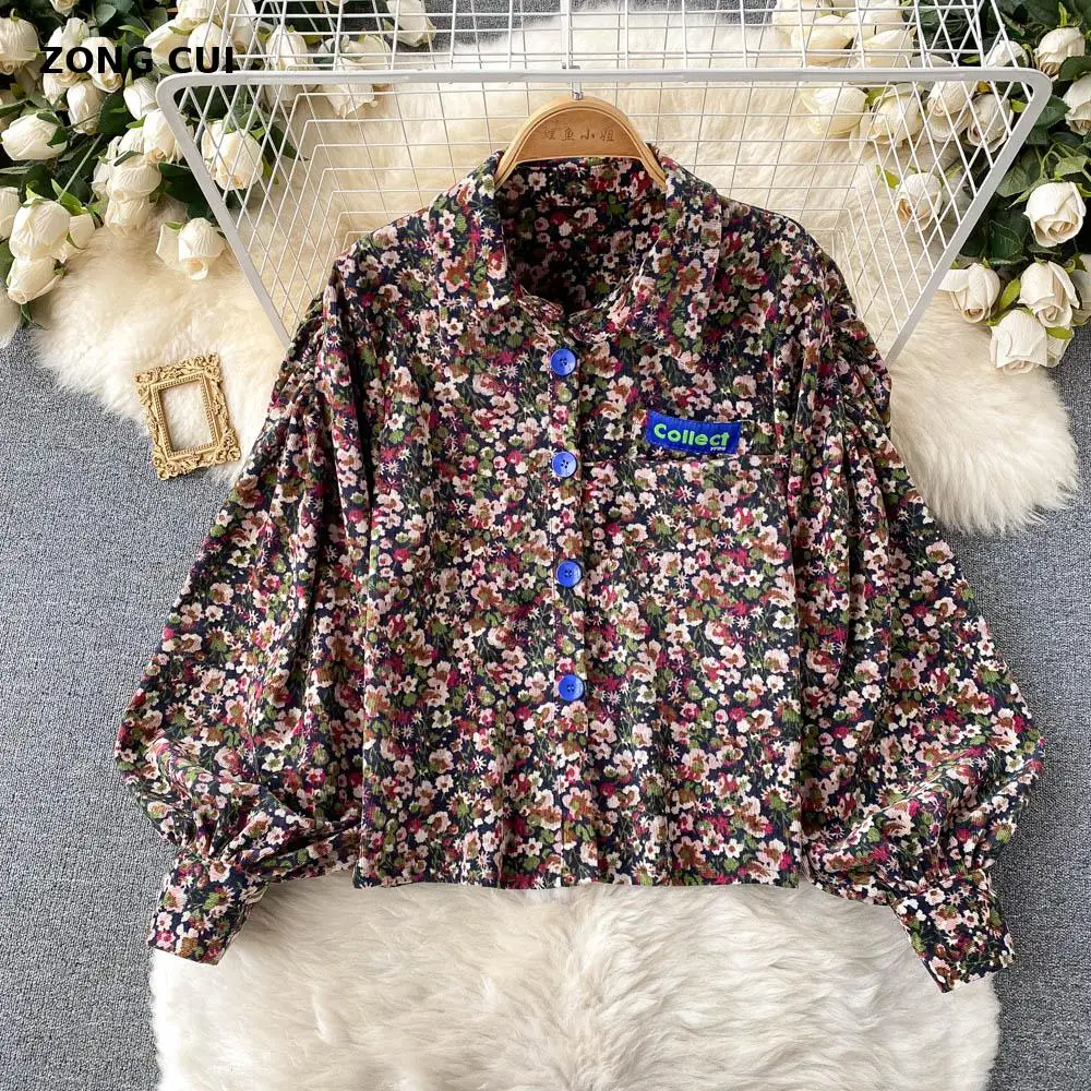 Corduroy Shirt Women 2021 Autumn Winter Ladies Turn-down Collar Lantern Sleeve Button Vintage Floral Designer Shirt Blusa
Corduroy Shirt Women 2021 Autumn Winter Ladies Turn-down Collar Lantern Sleeve Button Vintage Floral Designer Shirt Blusa
