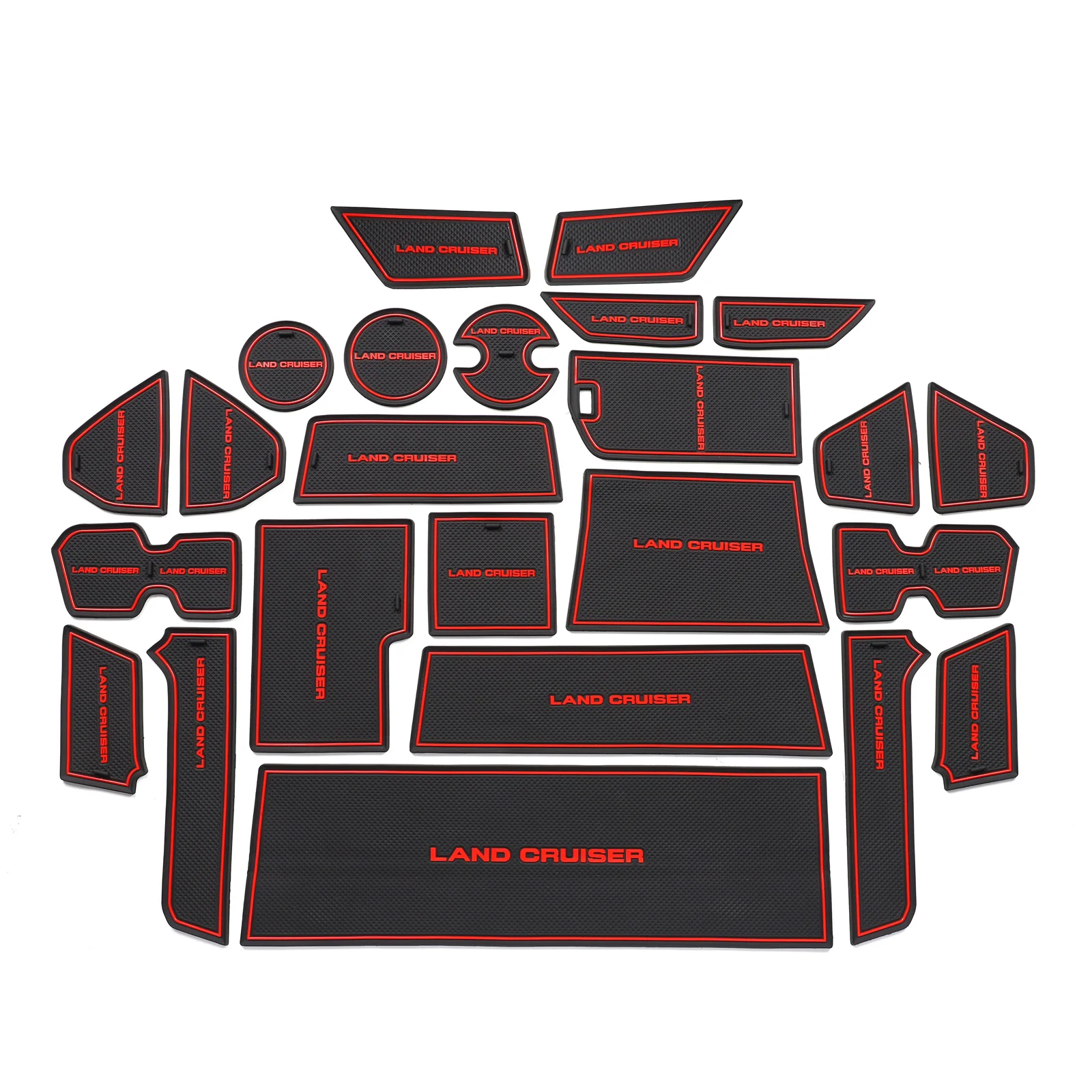 24 шт. резиновый противоскользящий дверной коврик для Toyota Land Cruiser 300 2022 LC300, аксессуары
24 шт. резиновый противоскользящий дверной коврик для Toyota Land Cruiser 300 2022 LC300, аксессуары
