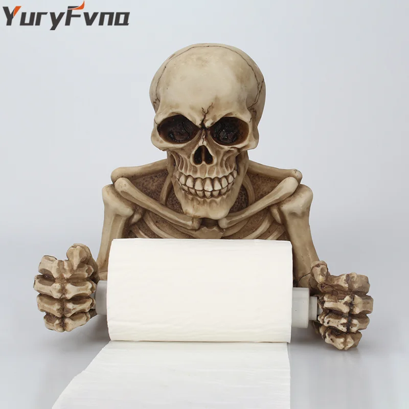 Держатель для туалетной бумаги в стиле ретро, с черепом
Держатель для туалетной бумаги в стиле ретро, с черепом