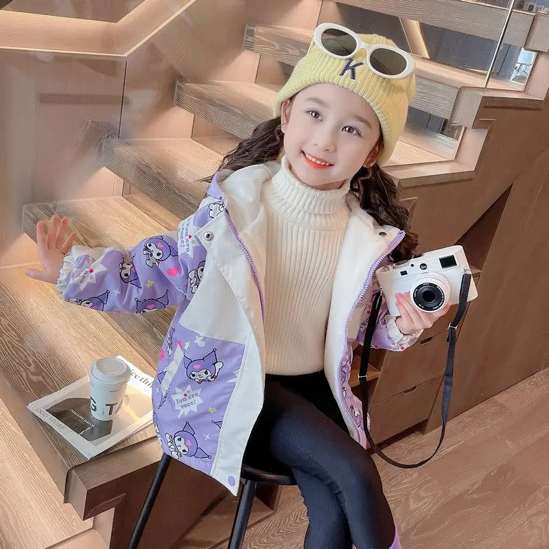 Sanrio Kawaii My Melody Anime Winter Thickness Warmth Outdoor Jacket Cute Cartoon Kuromi Long Sleeve Coat Gifts for Girls
Sanrio Kawaii My Melody Anime Winter Thickness Warmth Outdoor Jacket Cute Cartoon Kuromi Long Sleeve Coat Gifts for Girls