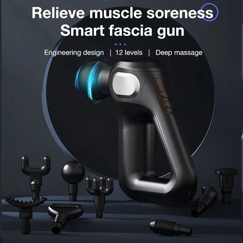 12 Speed Massage Gun Deep Muscle Tissue Fascial Gun Electric Massager Body Neck Massage Exercising Relaxation Slimming Shaping
12 Speed Massage Gun Deep Muscle Tissue Fascial Gun Electric Massager Body Neck Massage Exercising Relaxation Slimming Shaping