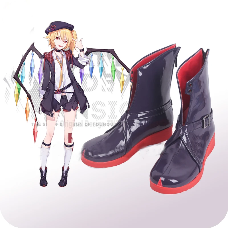Туфли для косплея Touhou Project Flandre Scarlet, ботинки, аксессуары для костюма на Хэллоуин, карнавал, косплей 
Туфли для косплея Touhou Project Flandre Scarlet, ботинки, аксессуары для костюма на Хэллоуин, карнавал, косплей