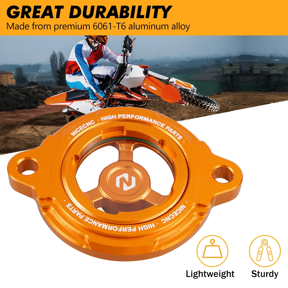 CNC Aluminum Engine Oil Filter Cover for KTM 690 Duke 690 Enduro Supermoto 690 SMC SMCR 1190 RC8 RC8R 690 Rally Factory Replica
CNC Aluminum Engine Oil Filter Cover for KTM 690 Duke 690 Enduro Supermoto 690 SMC SMCR 1190 RC8 RC8R 690 Rally Factory Replica