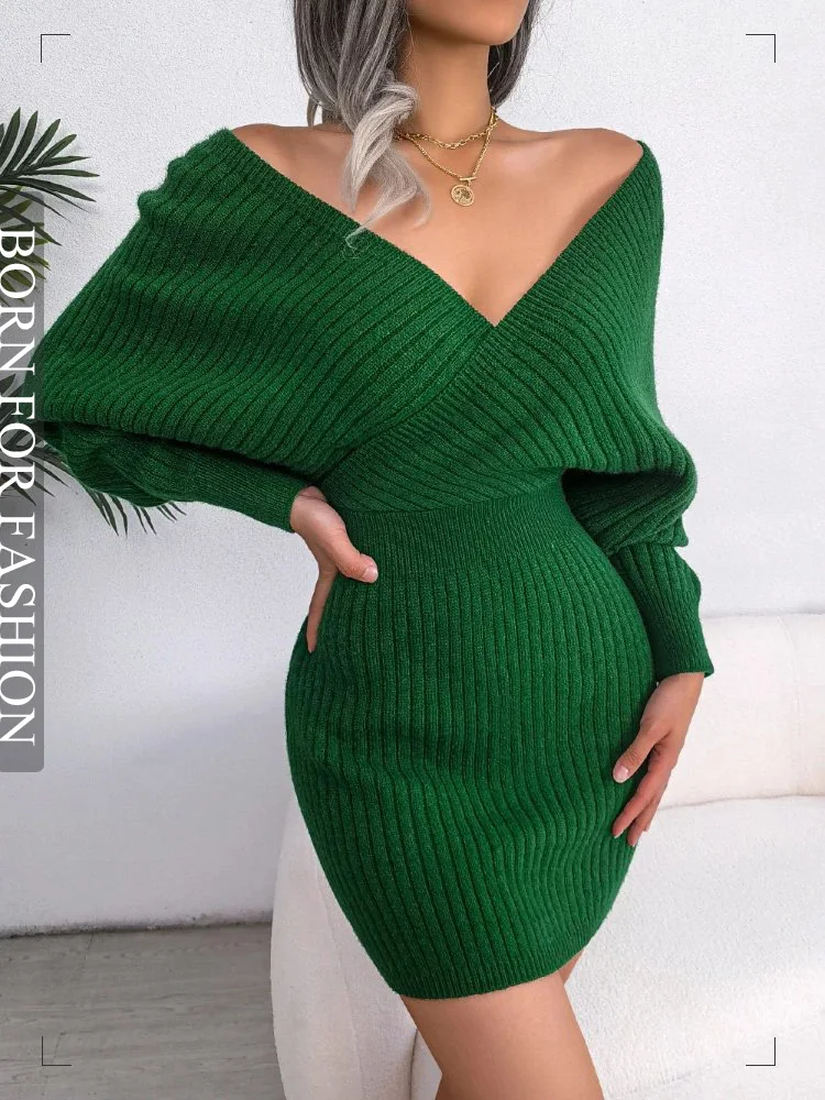 New In Sexy Sweater Dresses for Women 2022 Winter Long Sleeve Off Shoulder Bodycon Mini Knitted Dress Elegant Party Club Vestido
New In Sexy Sweater Dresses for Women 2022 Winter Long Sleeve Off Shoulder Bodycon Mini Knitted Dress Elegant Party Club Vestido