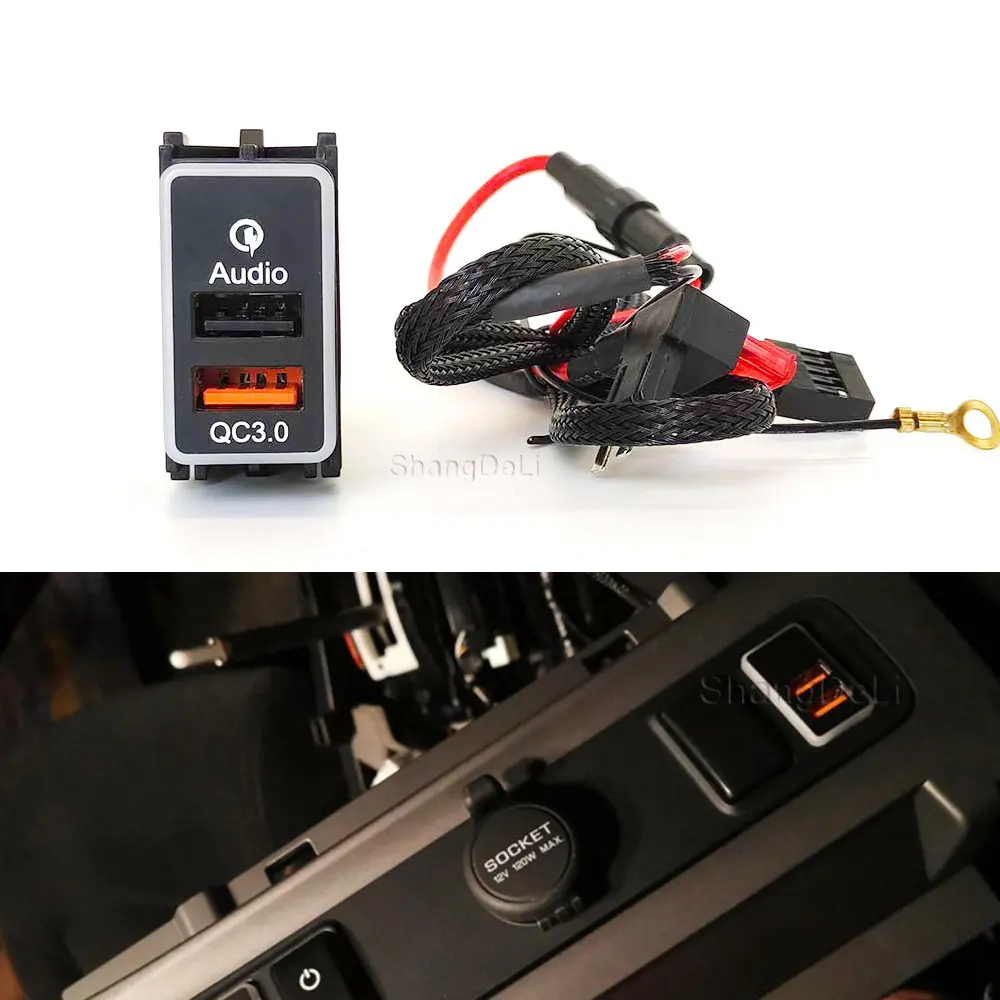 Orange Light Car Charger Audio QC3.0 Dual USB Interface Socket For Nissan Qashqai Tiida Teana Sunny Y61 Y62 X-Trail Sylphy
Orange Light Car Charger Audio QC3.0 Dual USB Interface Socket For Nissan Qashqai Tiida Teana Sunny Y61 Y62 X-Trail Sylphy