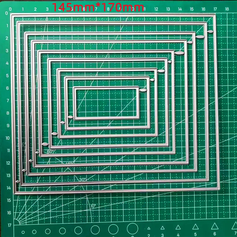 New Rectangles Frame Metal Cutting Dies Scrapbooking Die Cut for DIY Photo Album Card Crafts Paper Embossing Supplies No Stamps
New Rectangles Frame Metal Cutting Dies Scrapbooking Die Cut for DIY Photo Album Card Crafts Paper Embossing Supplies No Stamps