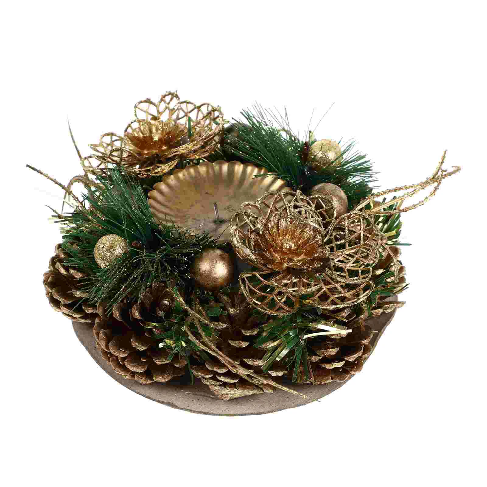 1Pc Chic Christmas Pine Cone Decorative Candlestick Decoration for Desktop
1Pc Chic Christmas Pine Cone Decorative Candlestick Decoration for Desktop