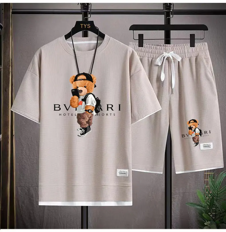 New Men's T-Shirts Set Luxury Brand Quality Shorts Tracksuit 2 Piece Outfits Fashion Print Summer Men's sets Clothing Streetwear
New Men's T-Shirts Set Luxury Brand Quality Shorts Tracksuit 2 Piece Outfits Fashion Print Summer Men's sets Clothing Streetwear
