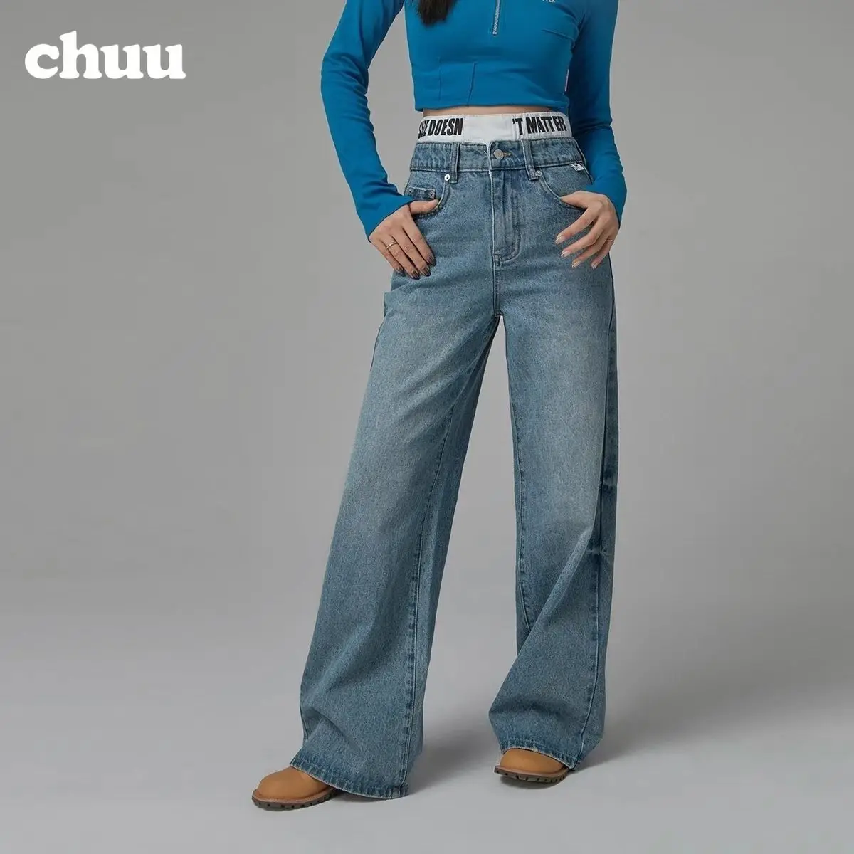 Chuu Korean Pants UU thin wide-leg pants 2023 summer new high waist loose straight long pants light blue thin ground white jeans
Chuu Korean Pants UU thin wide-leg pants 2023 summer new high waist loose straight long pants light blue thin ground white jeans