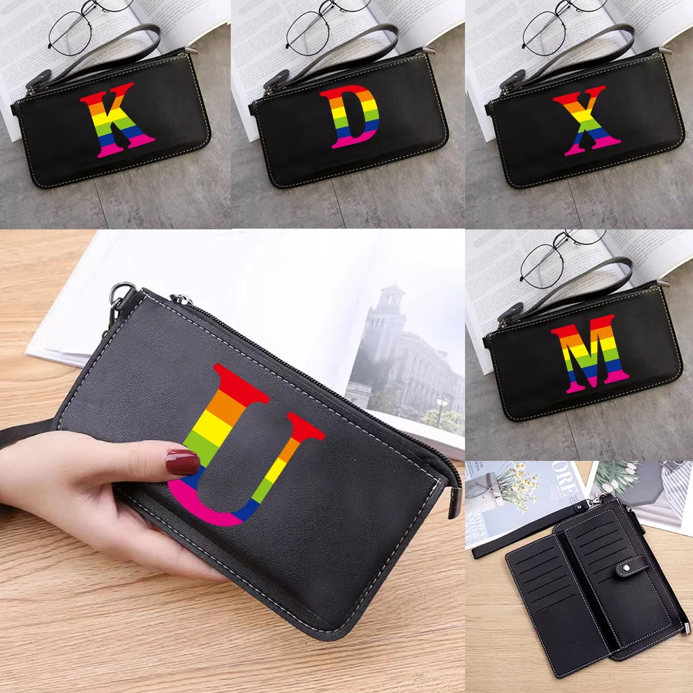 PU Leather Long Wallets Fashion Women Travel ID Card Credit Storage Purses Rainbow Print Coin Purse Card Bags Money Bag Handbag
PU Leather Long Wallets Fashion Women Travel ID Card Credit Storage Purses Rainbow Print Coin Purse Card Bags Money Bag Handbag
