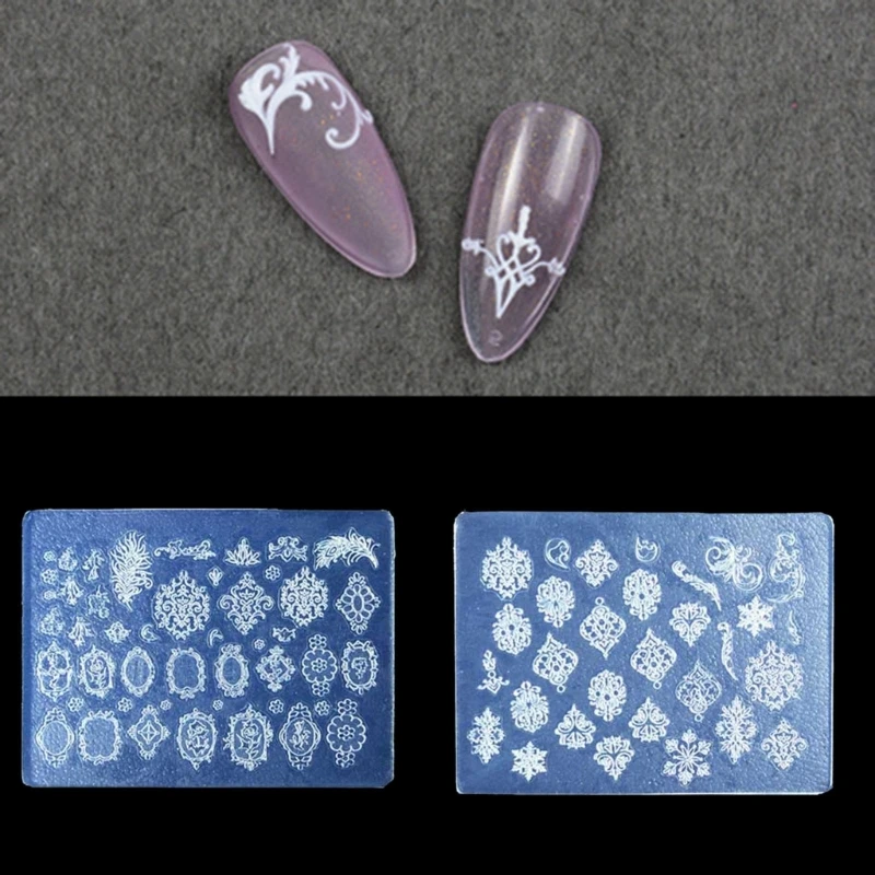 Silicone Nail Carving Molds Nails Stencils DIY UV Gel Manicure Tools Silicone Stamping Nail Art Molds Silicone Material
Silicone Nail Carving Molds Nails Stencils DIY UV Gel Manicure Tools Silicone Stamping Nail Art Molds Silicone Material
