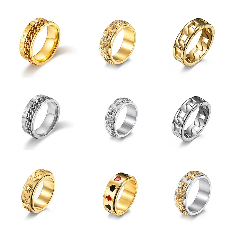 Exquisite and Fashionable Rotatable Star Moon Sun Ring Gold Color Silver Color Boho Style Decompression Jewelry Gift
Exquisite and Fashionable Rotatable Star Moon Sun Ring Gold Color Silver Color Boho Style Decompression Jewelry Gift