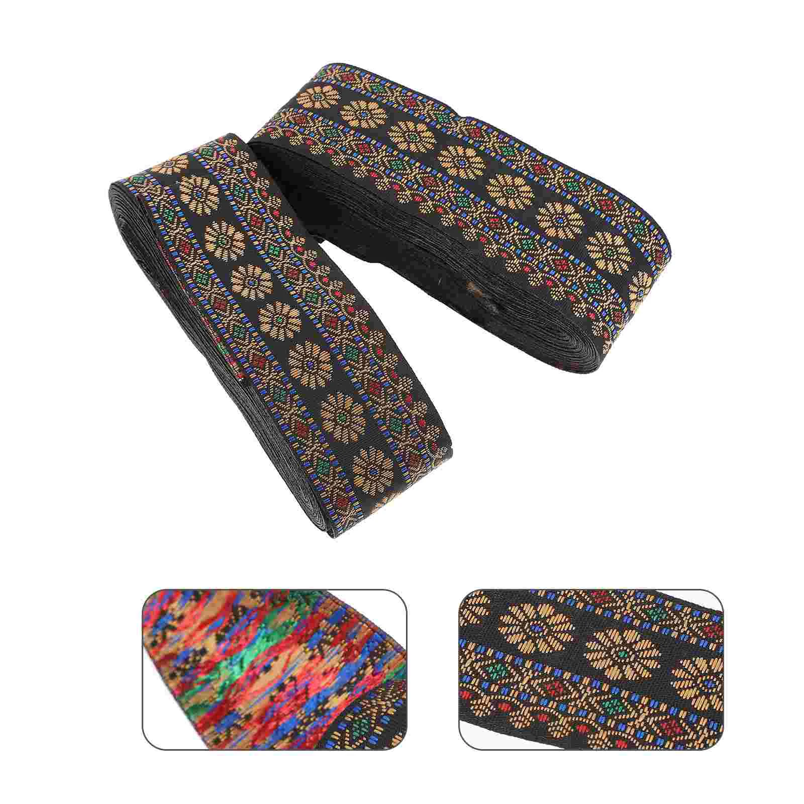 Ribbon Jacquard Trim Sewing Embroidered Flower Woven Ethnic Vintage Diy Lace Decorative Ribbons Clothing Fabric Black
Ribbon Jacquard Trim Sewing Embroidered Flower Woven Ethnic Vintage Diy Lace Decorative Ribbons Clothing Fabric Black
