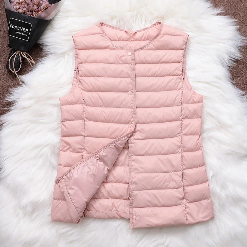 Women Down Jacket Ultra-Thin Plus Size 2022 Autumn And Winter New Loose Sleeveless Round Neck Down Jacket Short Light Jacket
Women Down Jacket Ultra-Thin Plus Size 2022 Autumn And Winter New Loose Sleeveless Round Neck Down Jacket Short Light Jacket