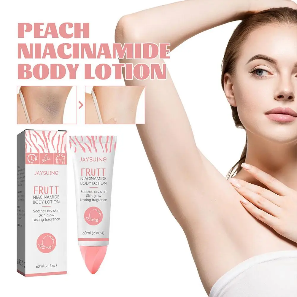 Peach Nicotinamide Body Whitening Cream Underarm Armpit Skin Body Smooth Brighten Dark Knee Lotion Bleaching 60ml Moisturiz T4N3
Peach Nicotinamide Body Whitening Cream Underarm Armpit Skin Body Smooth Brighten Dark Knee Lotion Bleaching 60ml Moisturiz T4N3