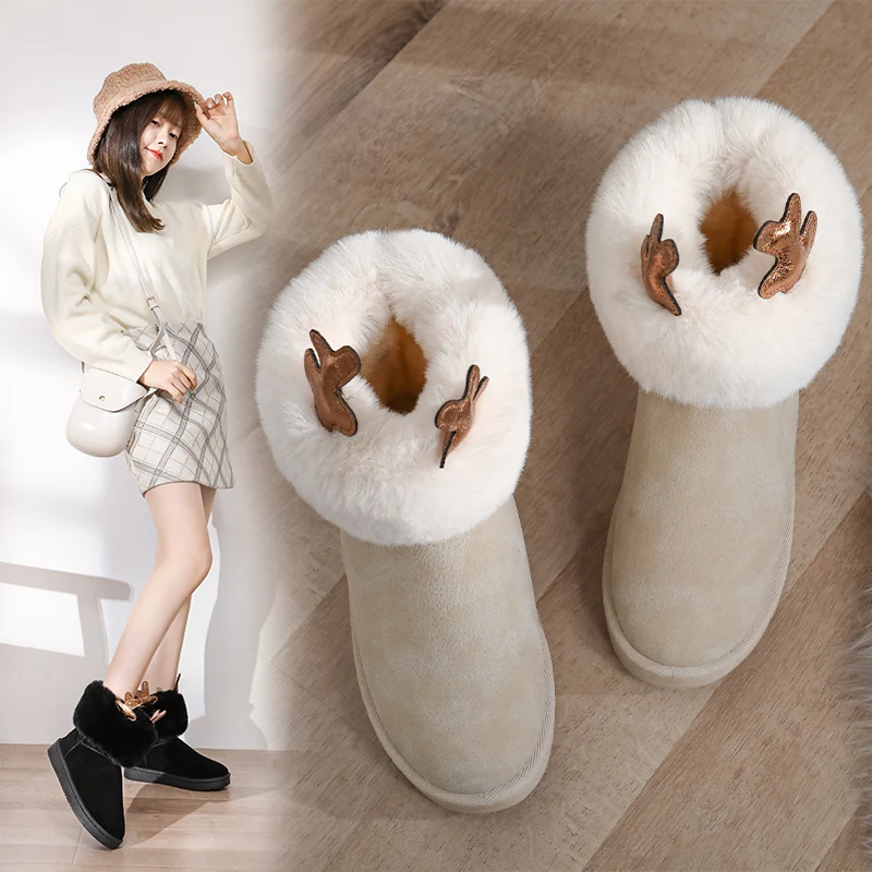 New cute velvet thickened autumn and winter with warm non-slip short snow boots 2569
New cute velvet thickened autumn and winter with warm non-slip short snow boots 2569