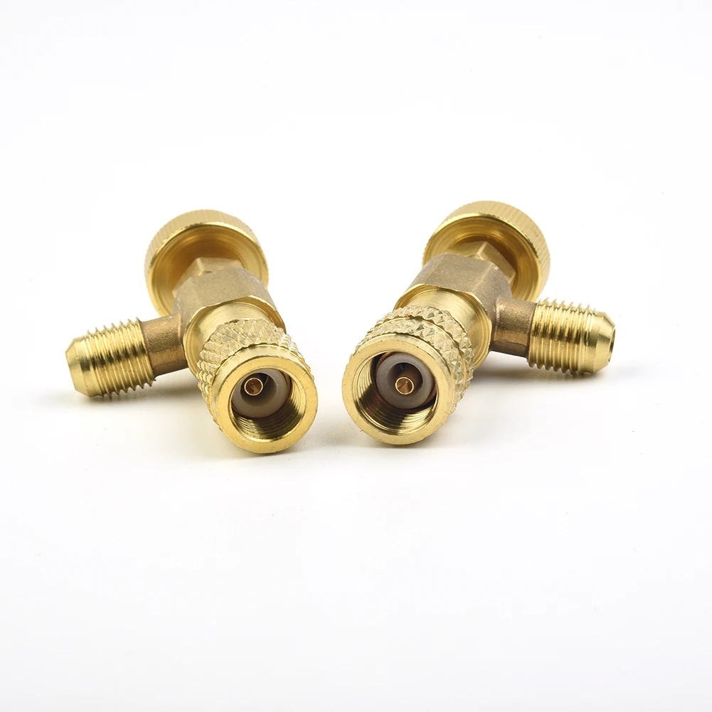 2PCS Air Conditioning Refrigeration Charging Adapter For R22/R410A 1/4\\\" Safety Valve Copper Adapter Quick Couplers Brass
2PCS Air Conditioning Refrigeration Charging Adapter For R22/R410A 1/4\\\" Safety Valve Copper Adapter Quick Couplers Brass