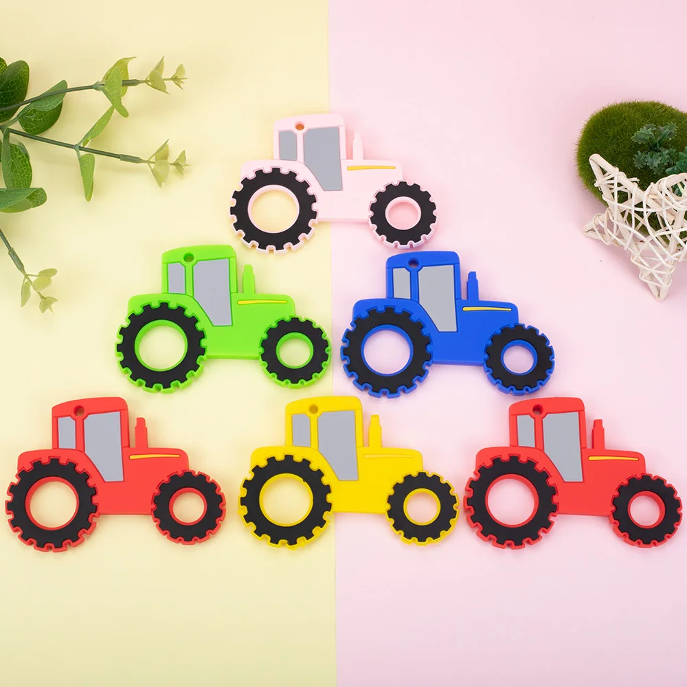 Sunrony 5/10Pcs Tractor-Shaped Silicone Teether Baby Teeth Care Teething Chewing Toys Pacifier Chain Supplies BPA Free
Sunrony 5/10Pcs Tractor-Shaped Silicone Teether Baby Teeth Care Teething Chewing Toys Pacifier Chain Supplies BPA Free