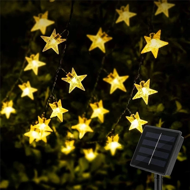 Star String Lights 50LED 8 Modes Solar Powered Twinkle Fairy Lights, Waterproof Star Twinkle Lawn Landscape christmas
Star String Lights 50LED 8 Modes Solar Powered Twinkle Fairy Lights, Waterproof Star Twinkle Lawn Landscape christmas