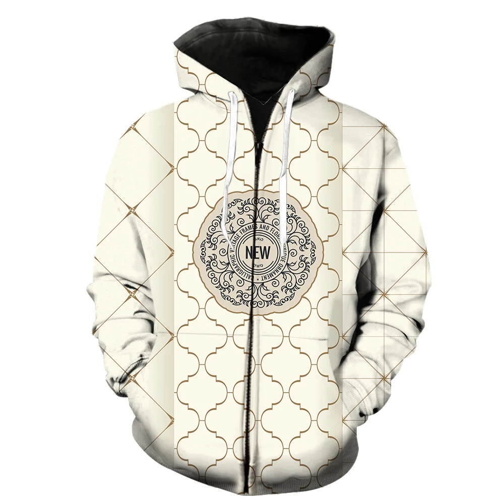 New European and American Style Label Men's Zipper Hoodie Spring 3D Printing 2023 Hot Selling Long Sleeve Loose Top
New European and American Style Label Men's Zipper Hoodie Spring 3D Printing 2023 Hot Selling Long Sleeve Loose Top